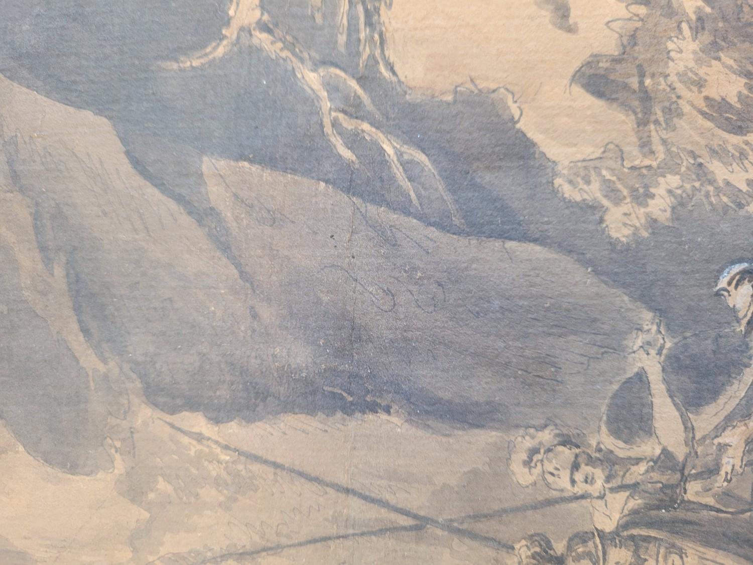 Attr. Constantine of Aix, belebte Landschaft mit römischen Soldaten, 18./19. Jahrhundert (Papier) im Angebot