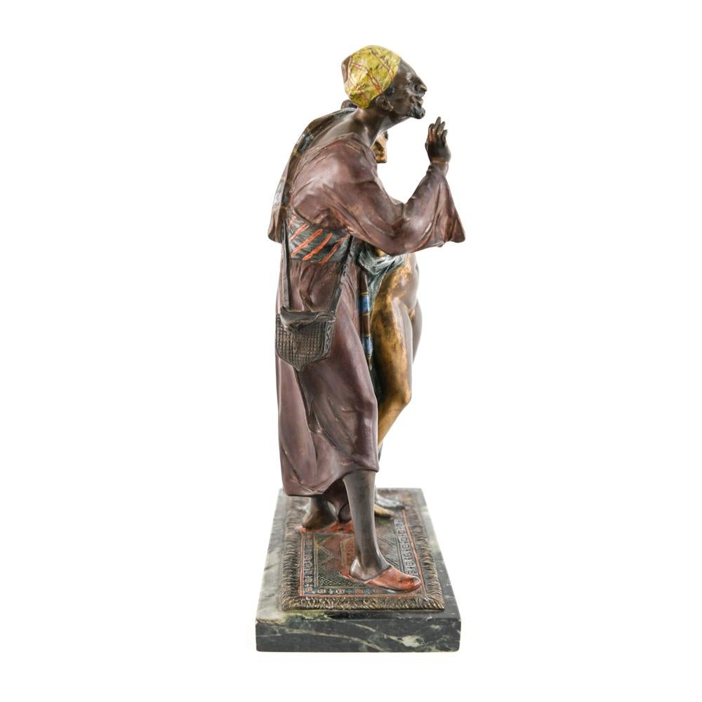 Attribué à Franz Bergmann Vienna Bronze Slave Merchant en vente 7
