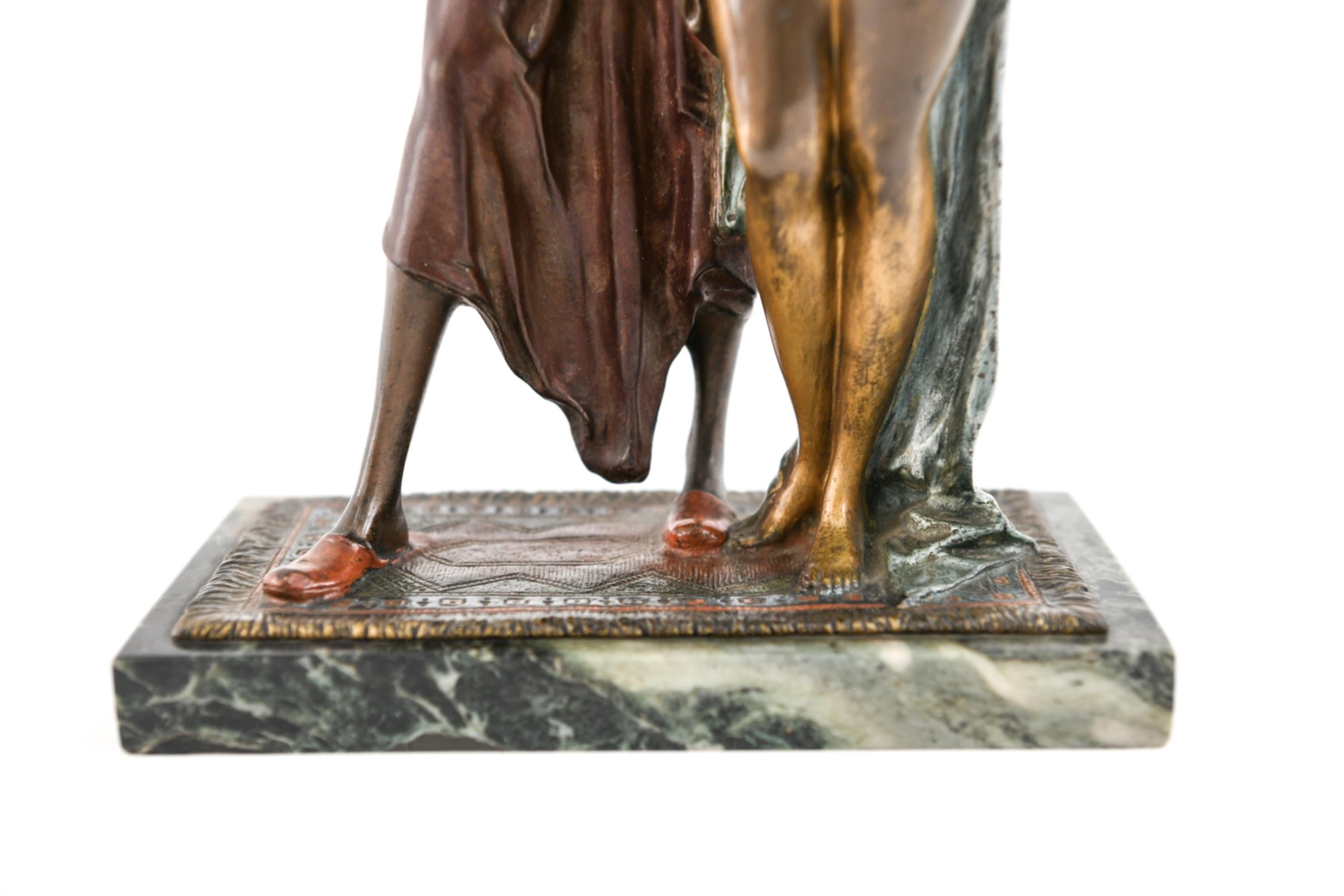 Attributed to Franz Bergmann Vienna Bronze Slave Merchant For Sale 3
