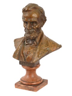 Attr. Hans Muller Bronze Sculpture of Abraham Lincoln