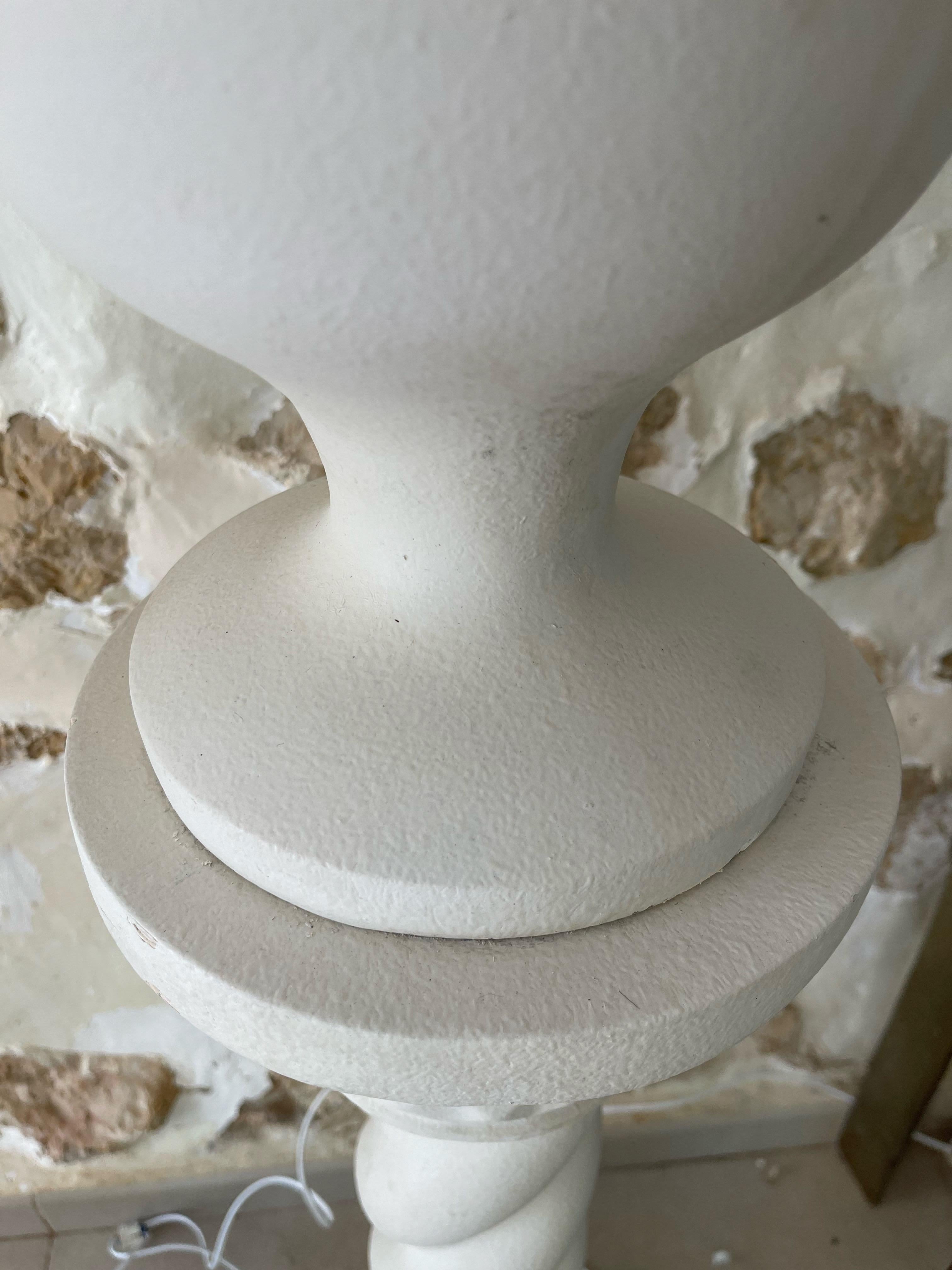 A.C. Moreux Paire de colonnes en plâtre et de bassins illuminés, France, années 1940 en vente 4