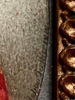 Portrait of a woman in red dress