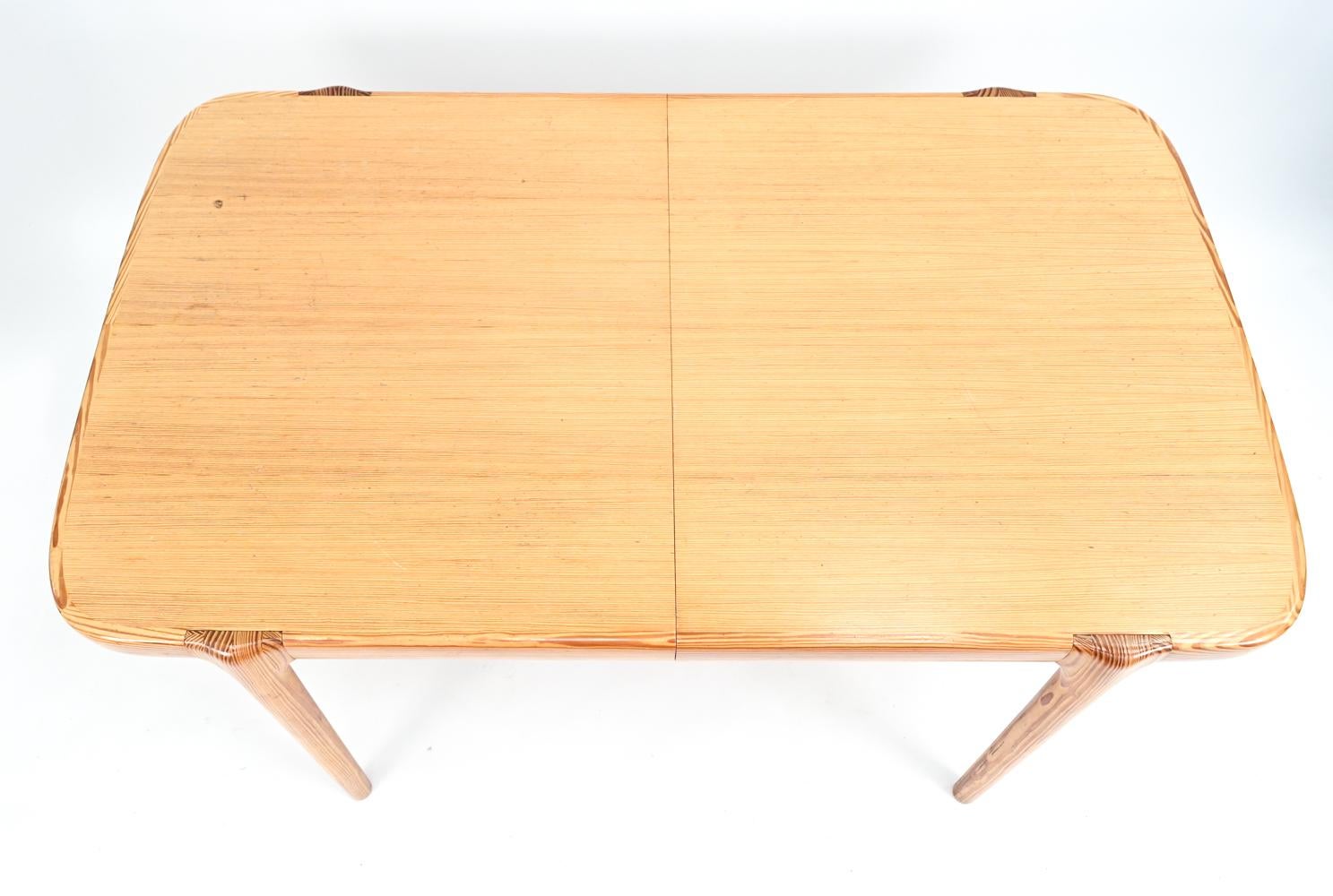 Attr. Niels Moller Danish Mid-Century Pine Dining Table In Good Condition In Norwalk, CT