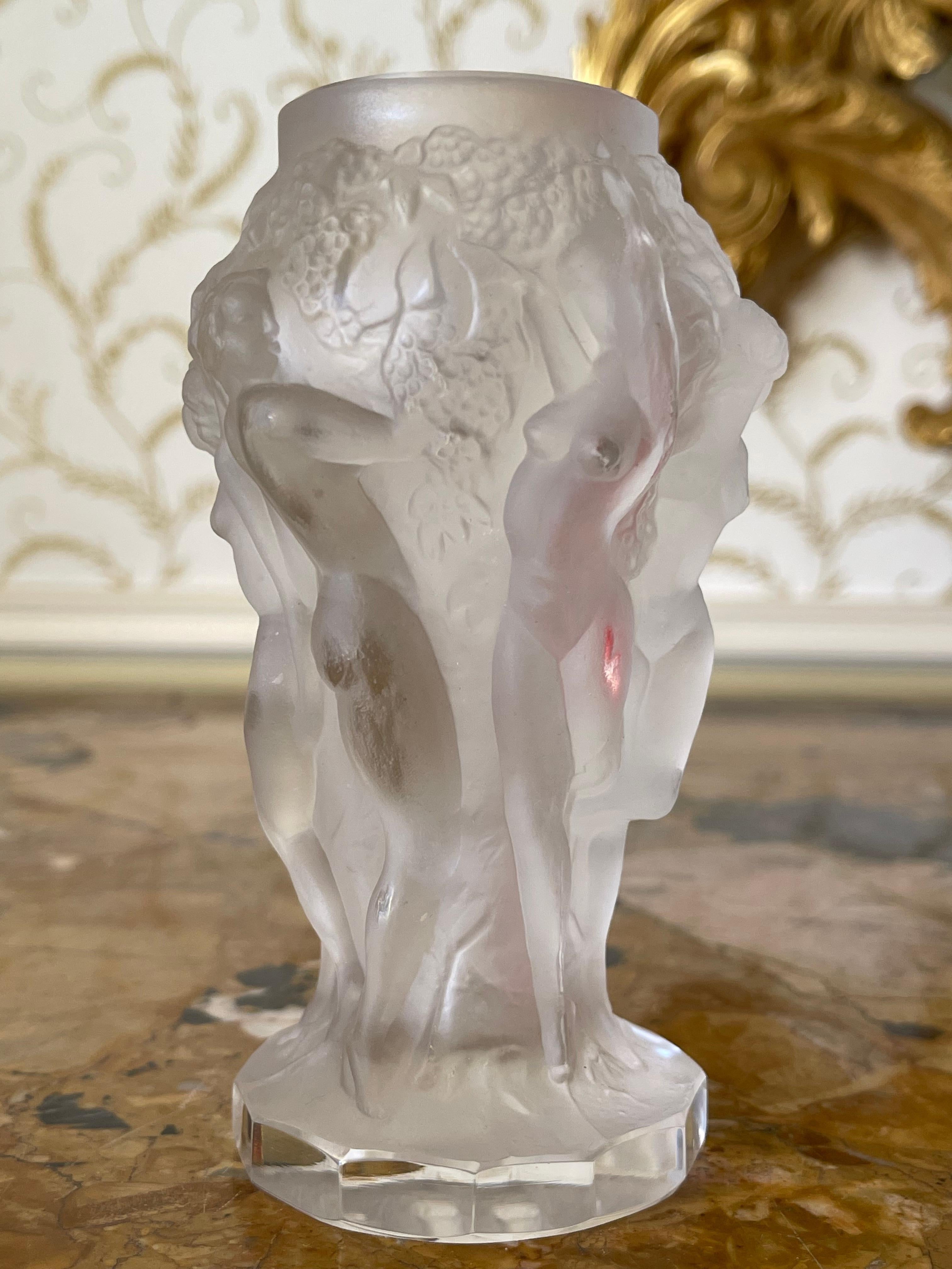 Glass Attr. to Heinrich Hoffman-Ingrid Vase, 20th Century For Sale
