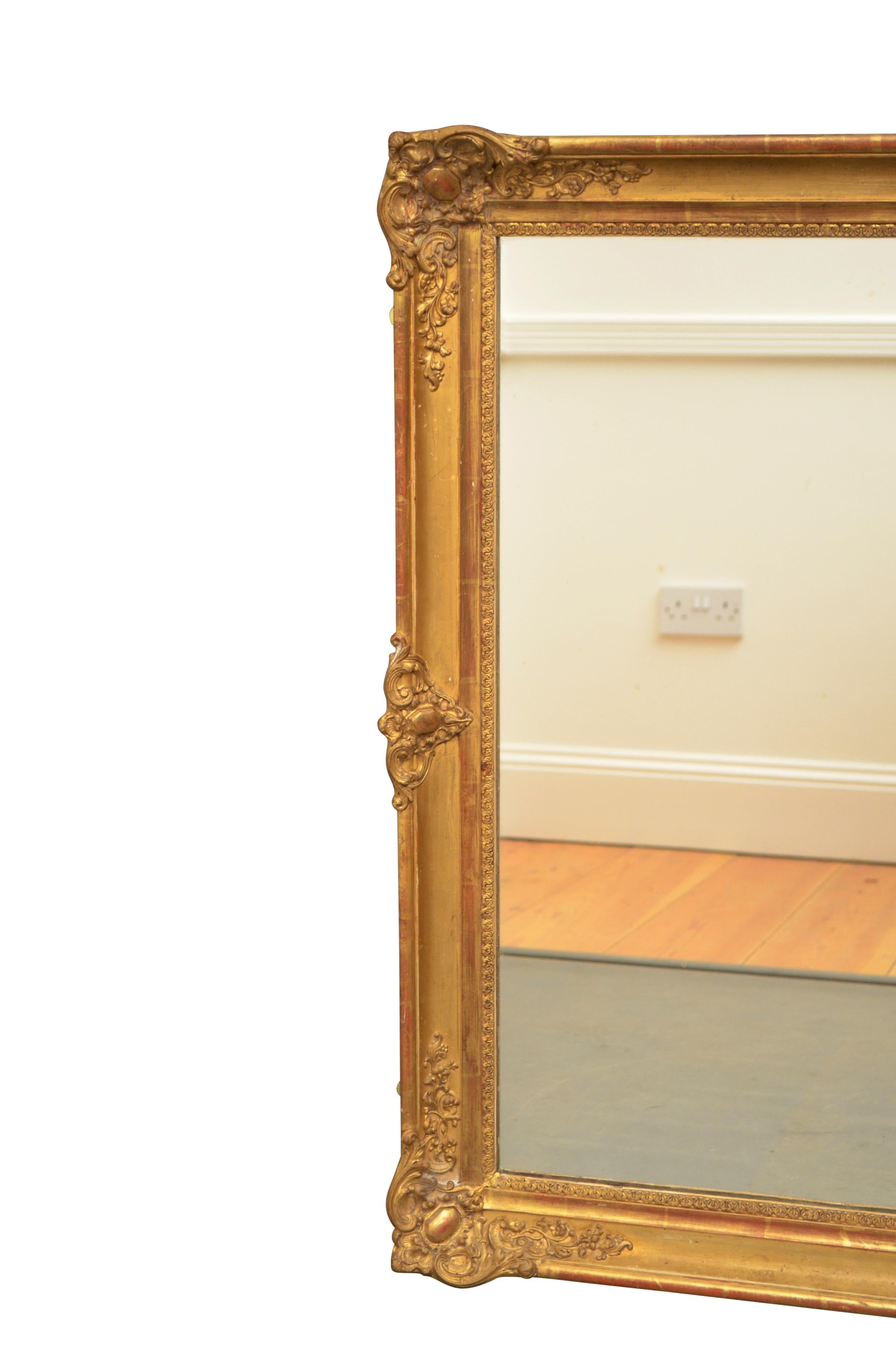Attractive 19th Century Gilt Mirror 1