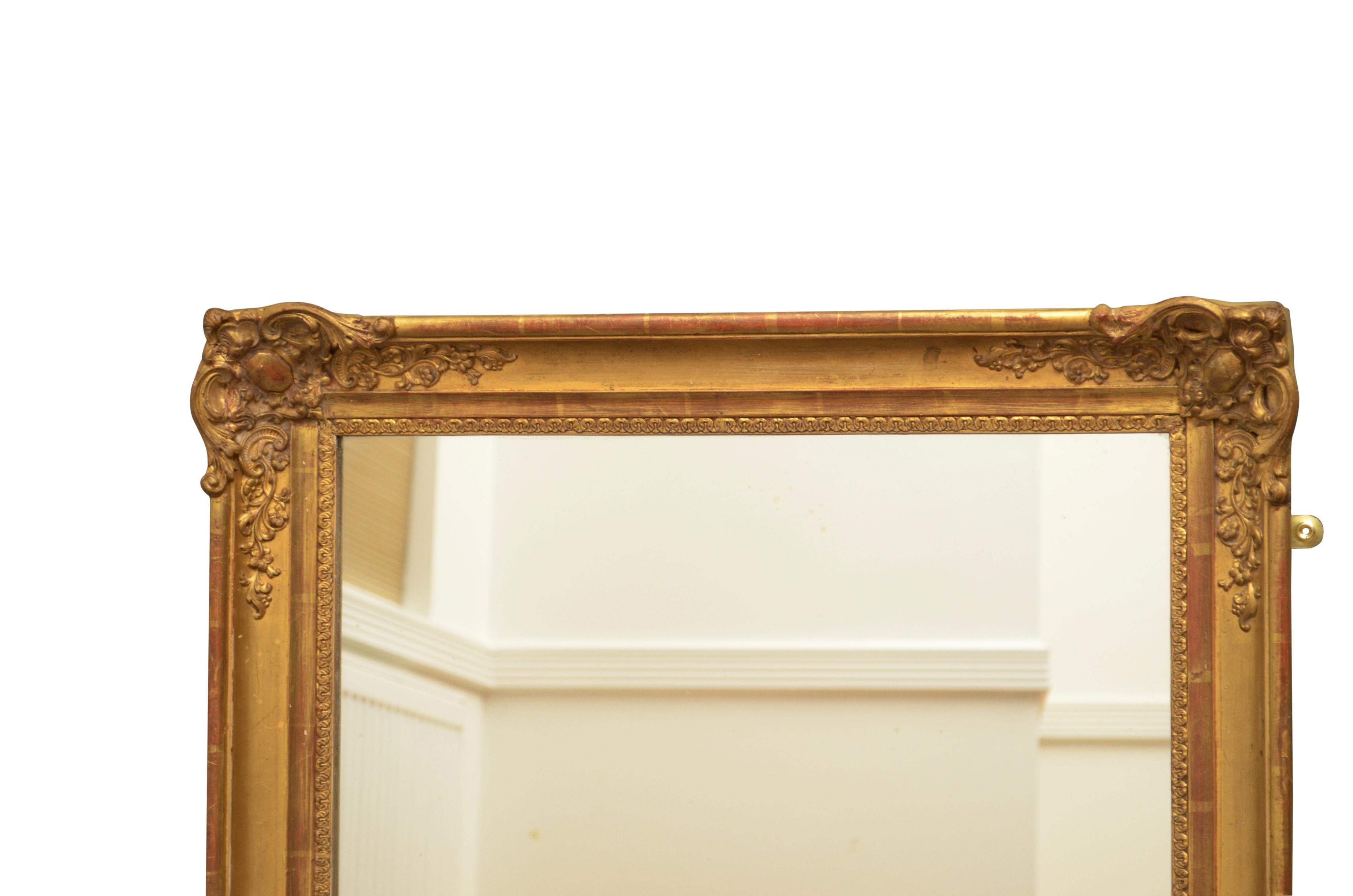 Attractive 19th Century Gilt Mirror 2