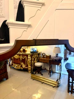 Attractive Antique Edwardian Quality Carved Mahogany Cheval Mirror