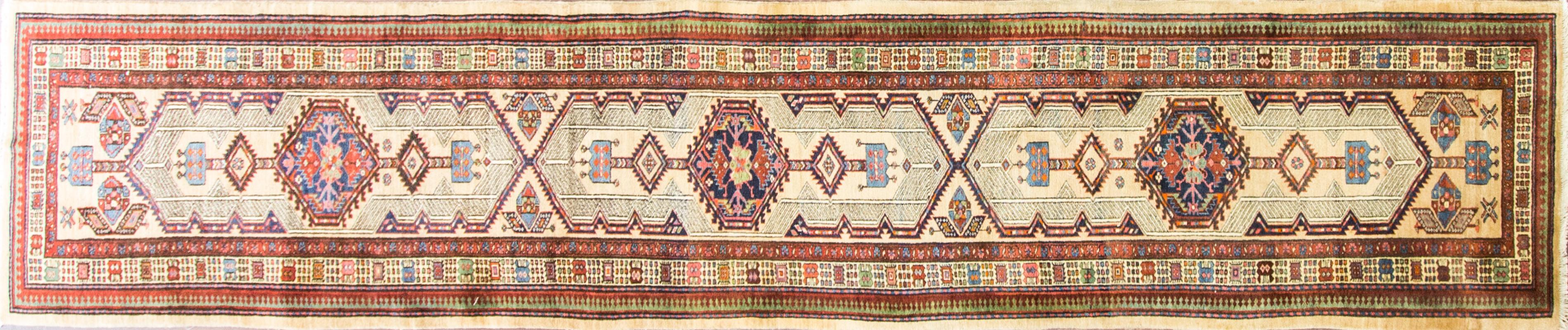 Serab, Heriz, Serapi, Bakshaish. Karaja and Serapi or Bakshaish all are villages in the district of Heriz north west Persia. Since mid-19th century rugs from these area imported to US and European market. This Karaja rug like many other antique rugs