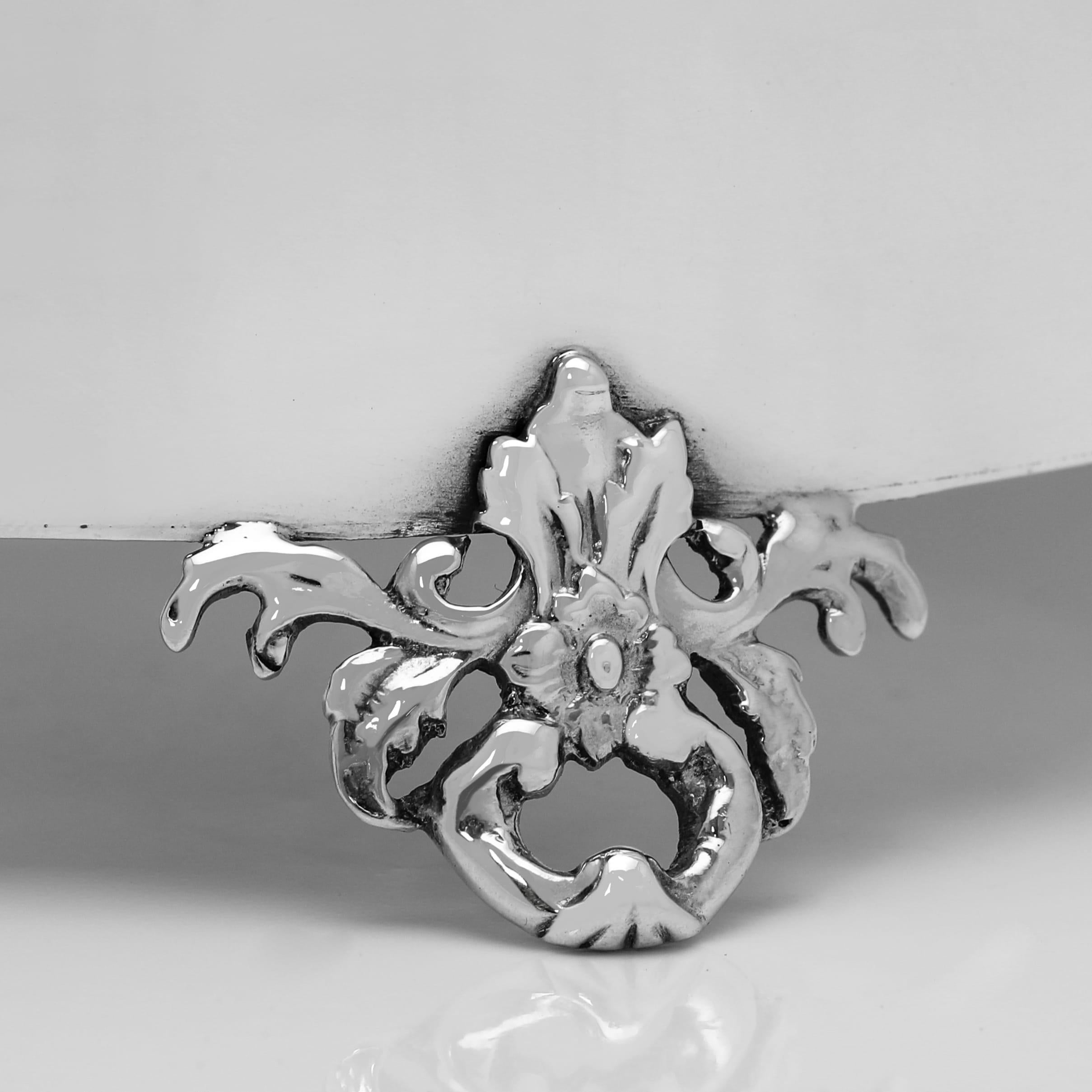 Atractivo joyero antiguo de plata de ley fabricado en Birmingham en 1910 principios del siglo XX en venta
