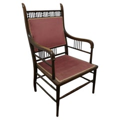 Attractive Edwardian Upholstered Arm Chair   