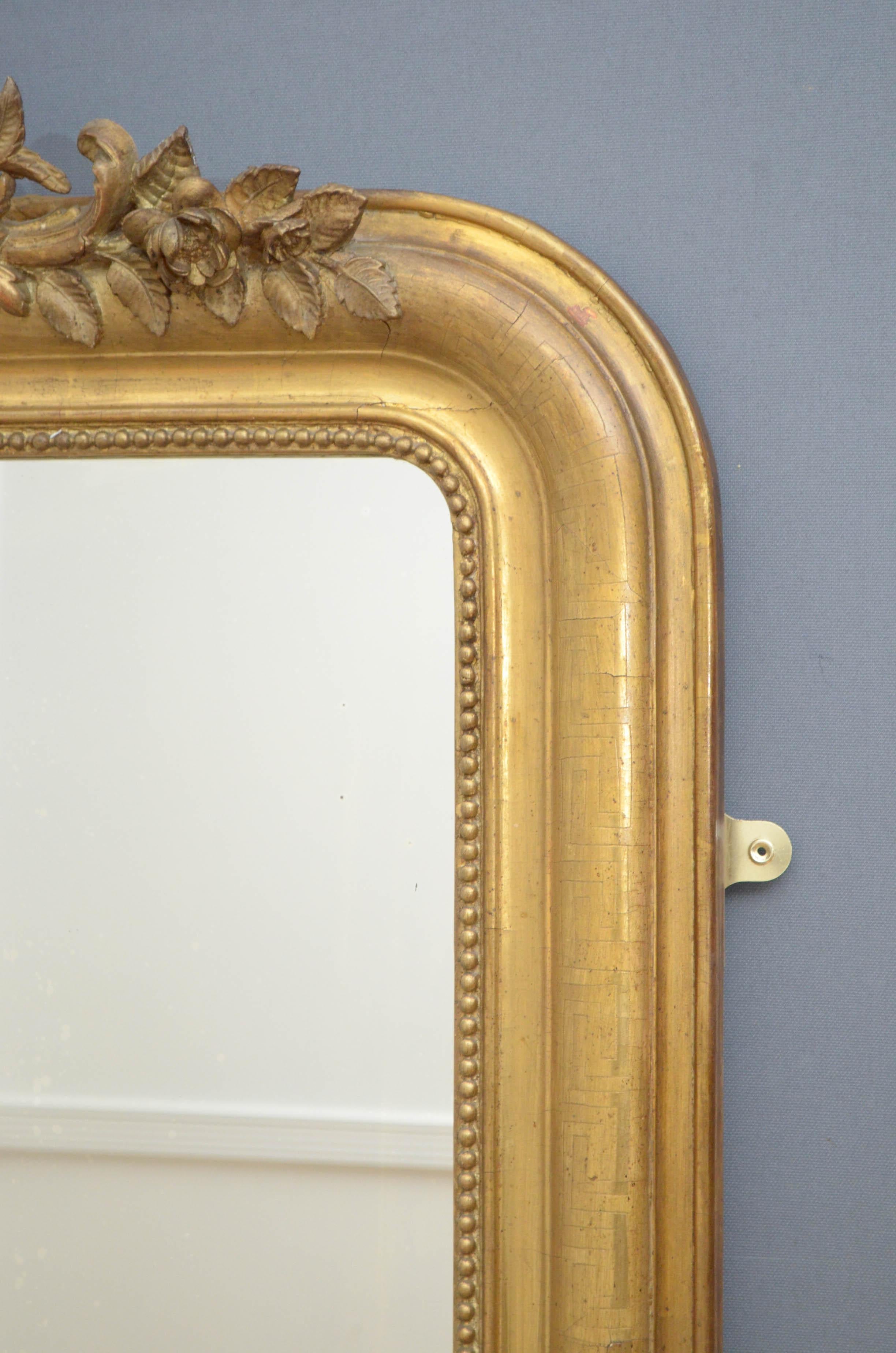 Attractive French Giltwood Mirror 3