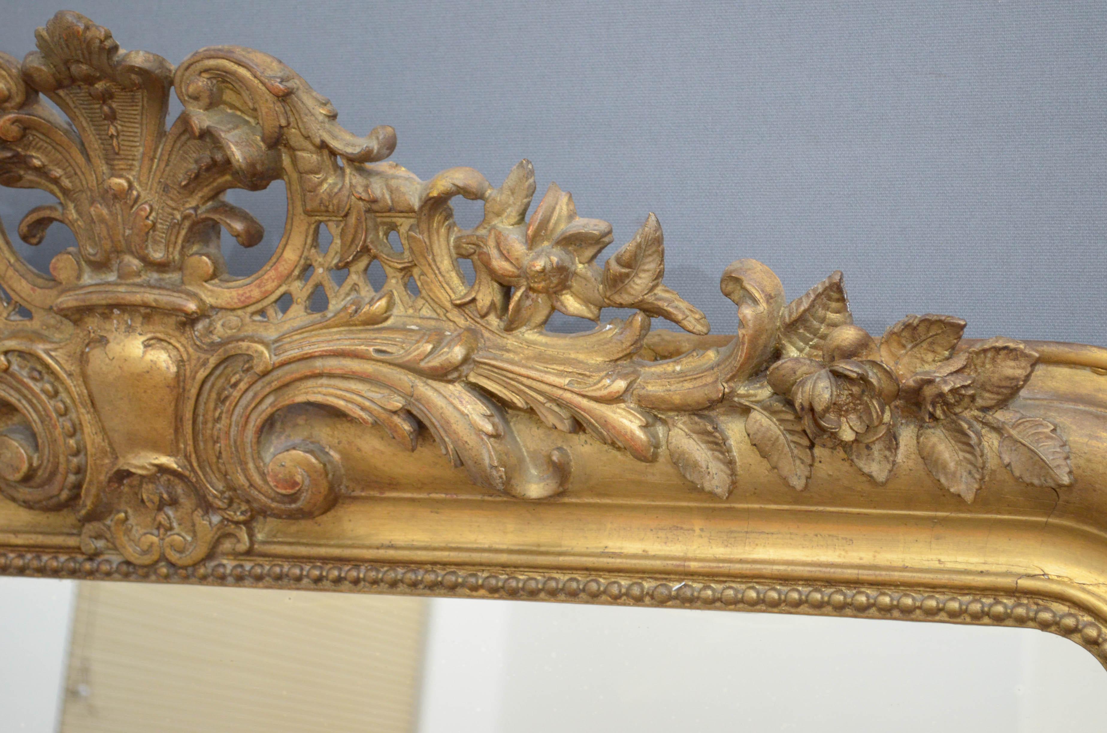 Attractive French Giltwood Mirror 2