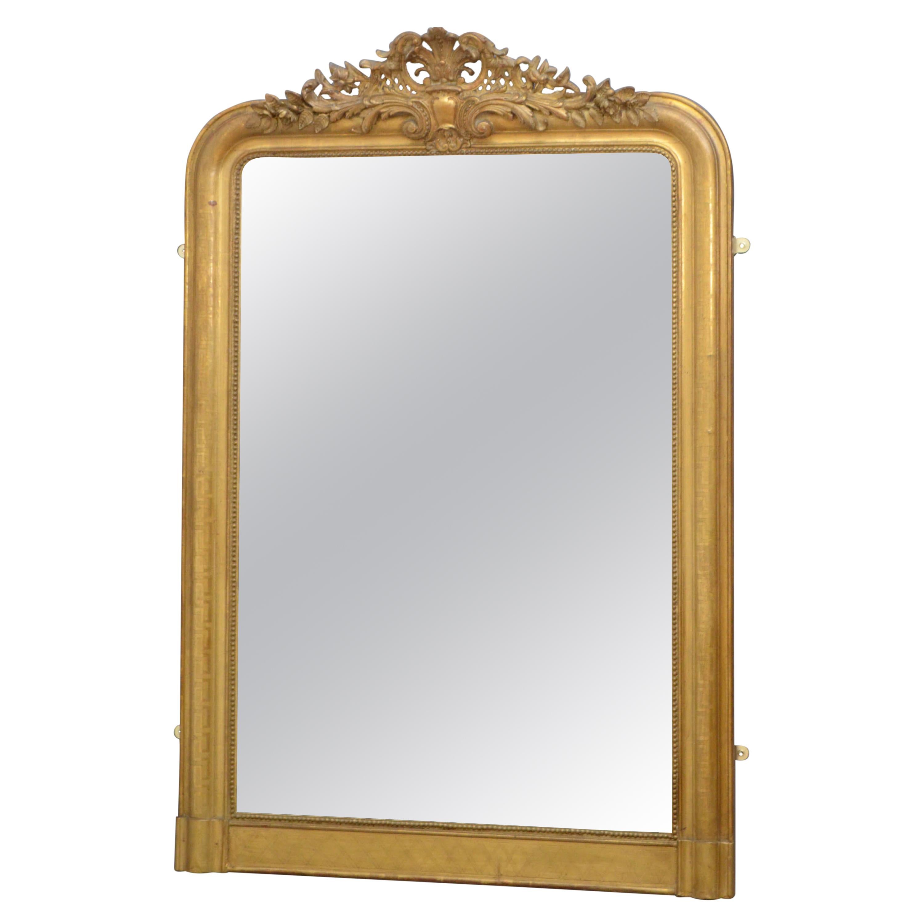 Attractive French Giltwood Mirror
