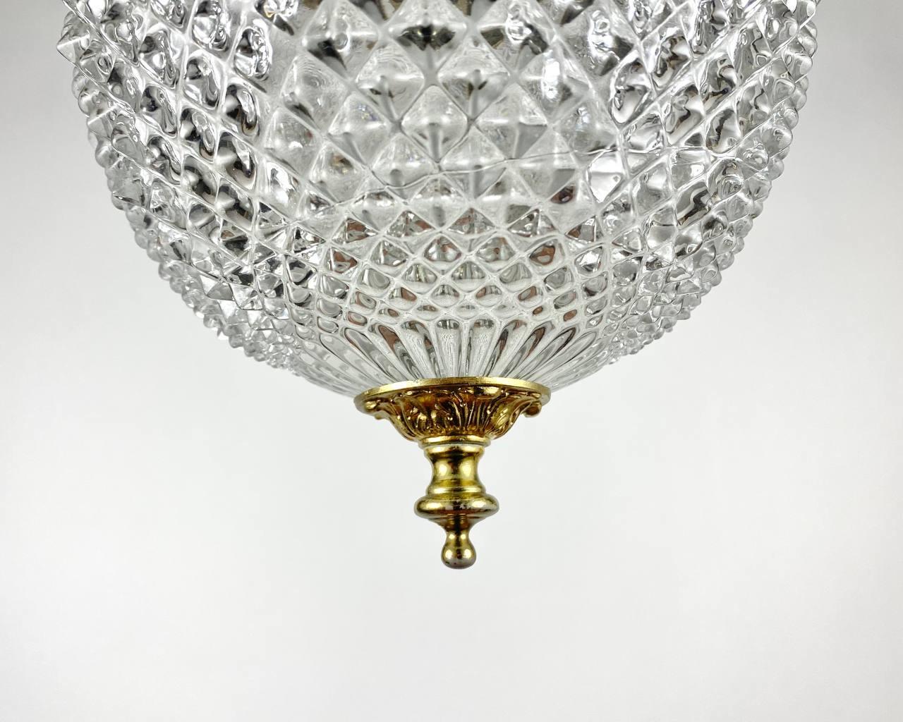 Attractive Globe Glass Pendant Lighting Vintage Ceiling Chandelier Lantern For Sale 1
