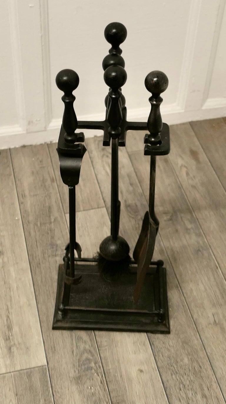 Attractive Gothic Style Fireside Companion Set, Fireside Tools For Sale ...
