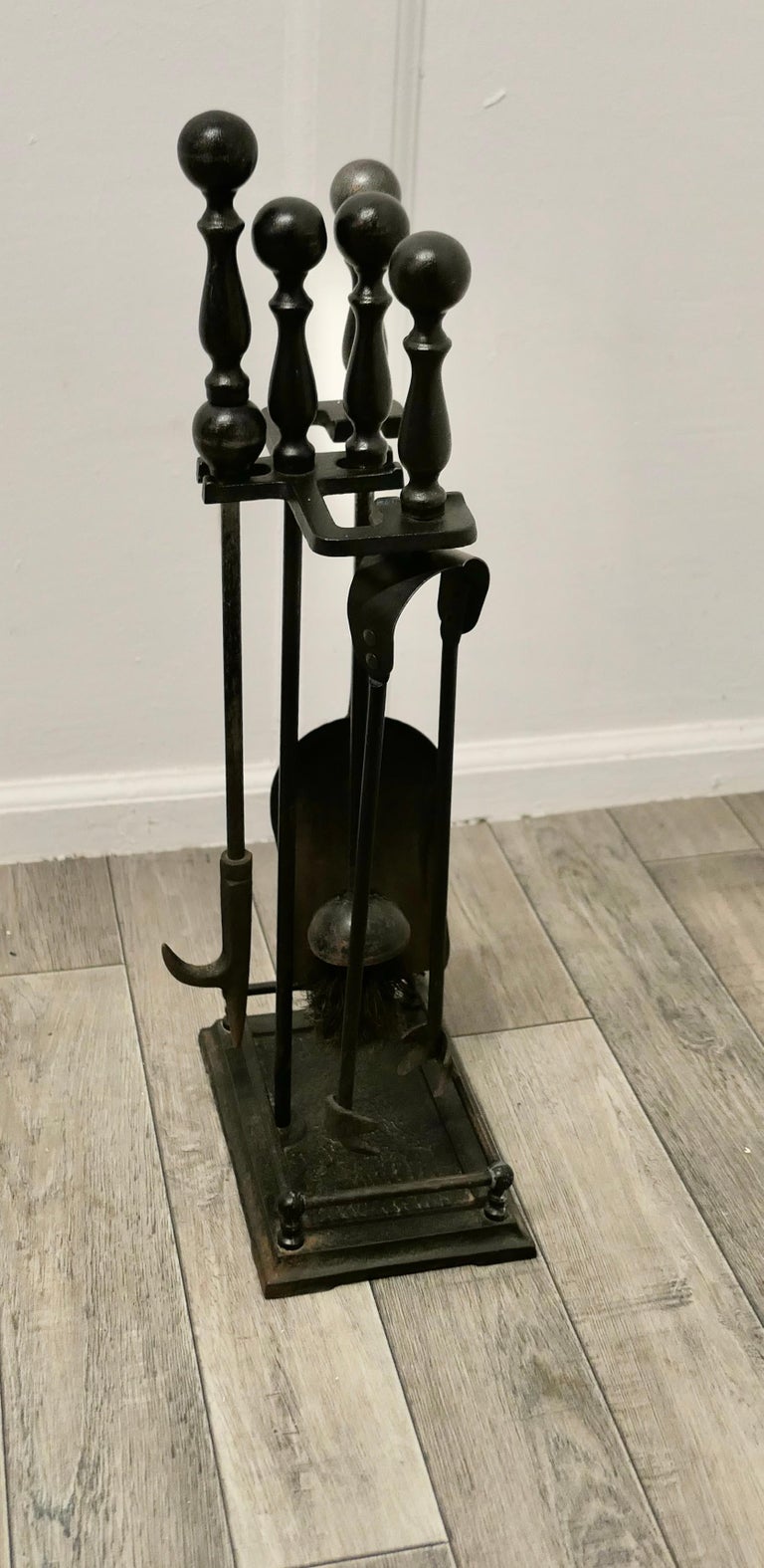 Attractive Gothic Style Fireside Companion Set, Fireside Tools For Sale ...