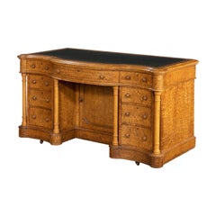 Attractive Late 19th Century Kneehole Desk by Taylor and Sons of Bond Street