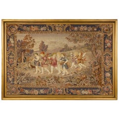 Antique Attractive Late 19th Century Needlework Panel