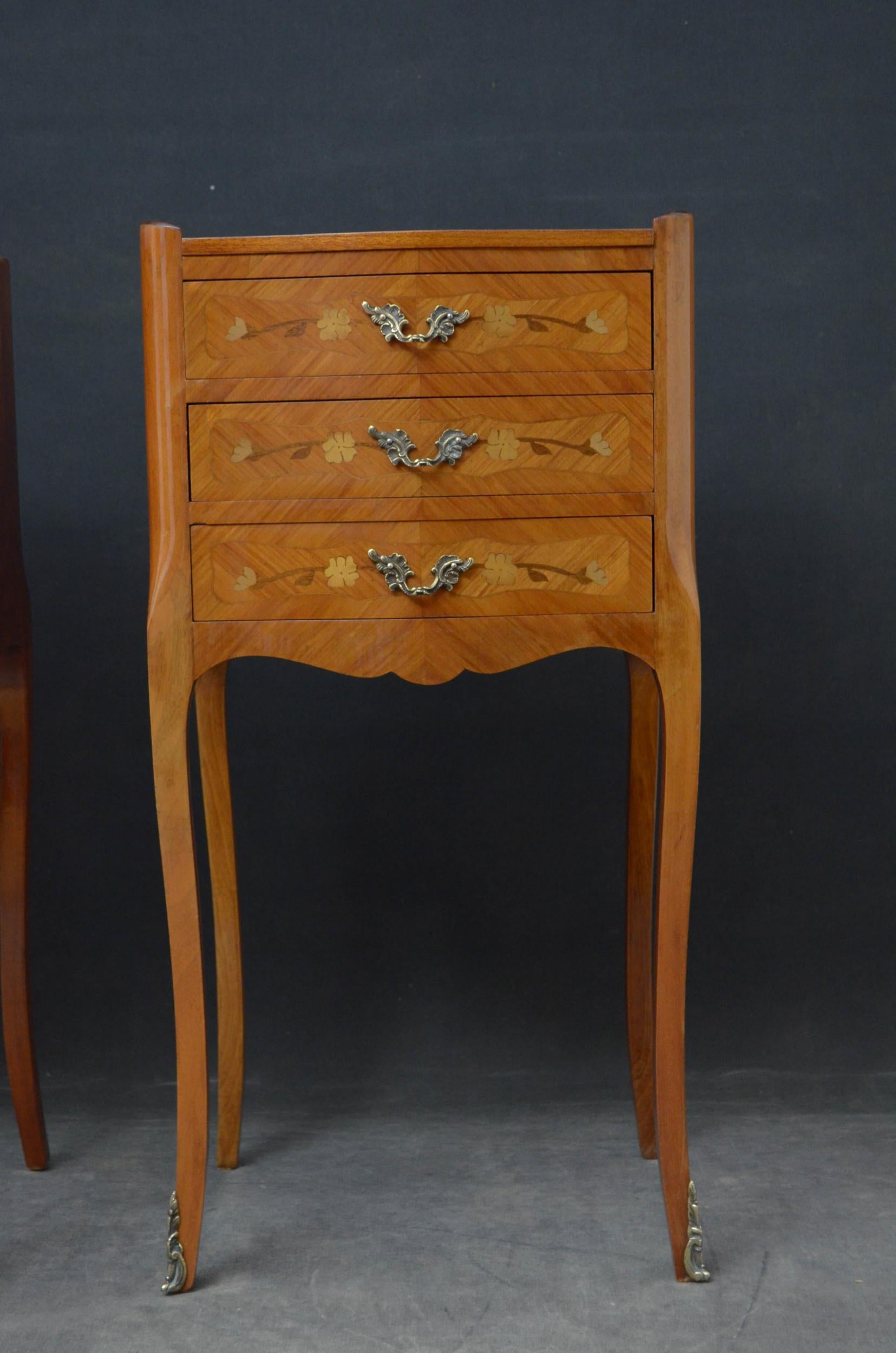 Mid-20th Century Attractive Pair of Bedside Cabinets For Sale