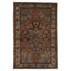 Vintage Attractive Persian Bakhtiari Rug