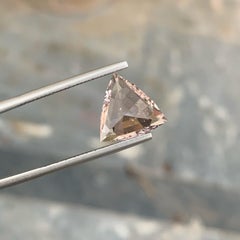 Attractive Pink Morganite 4.30 carats Trilliant Cut Loose Afghani Gemstone