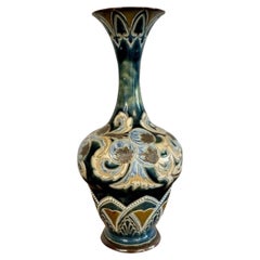 Attraktive antike Doulton Lambeth Vase von Eliza Simmance