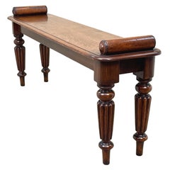 Oak 19th Century Regency Window Seat Hall Bench