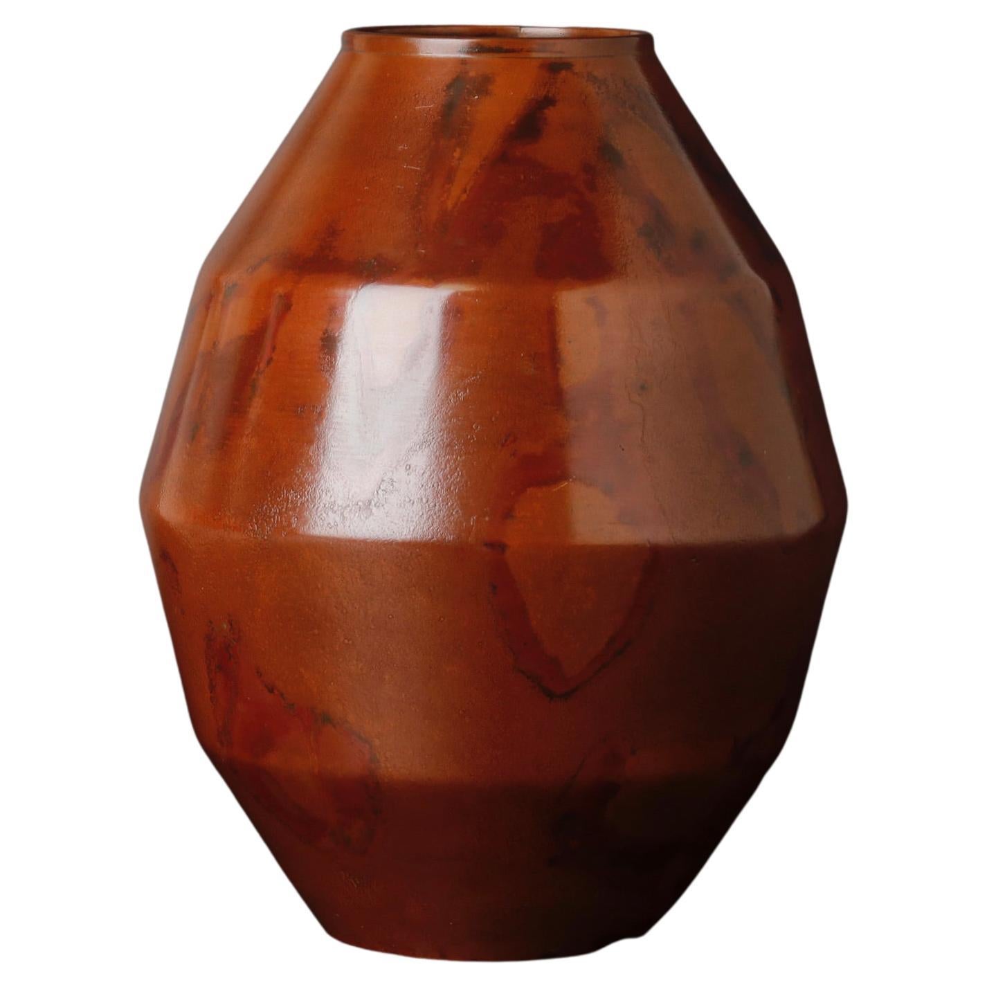 Attractive Shape Signed by Yamamoto Houzan Bronze Vase