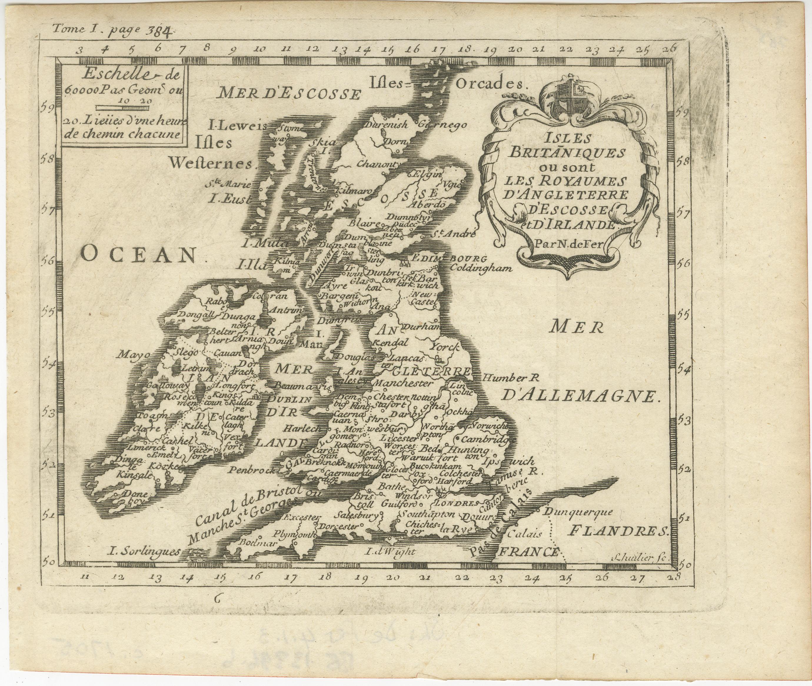 Carte ancienne intitulée 