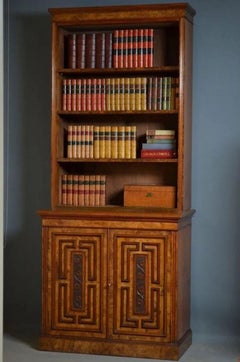 Attractive Victorian Library Bookcase - Victorian Bookcase
