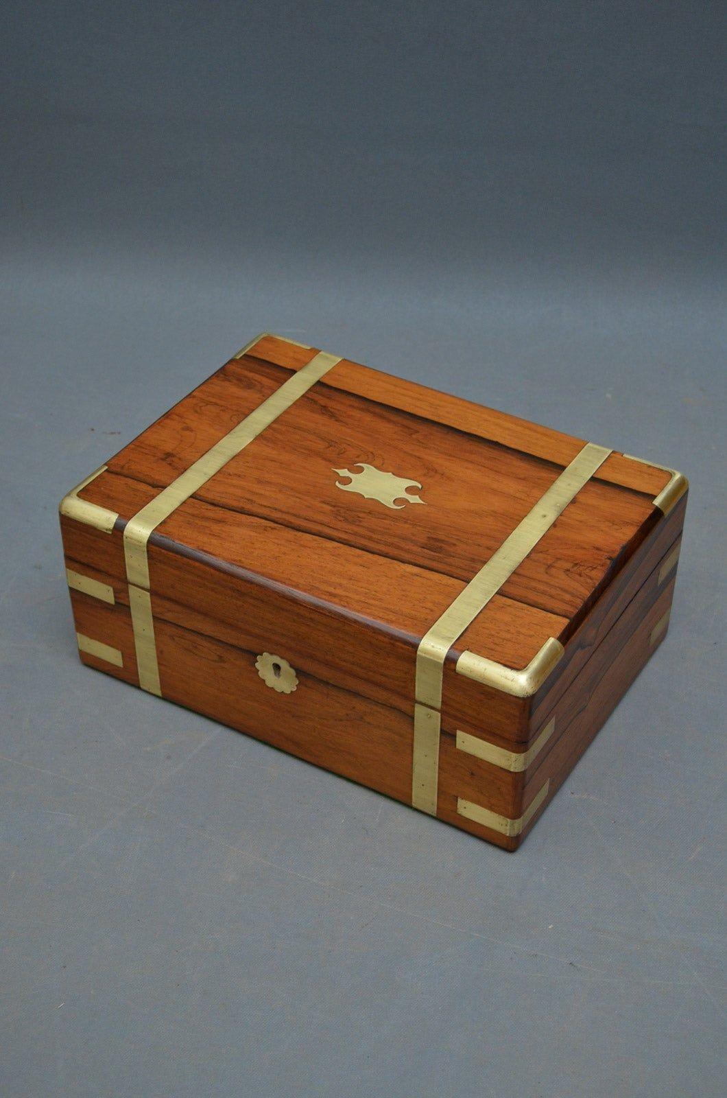 Sn3577 Attractive Victorian dressing box, having hinged lid enclosing original red plush interior with glass jars, lift up trey and concealed mirror, all in wonderful condition throughout, ready to place at home. c1860
H6