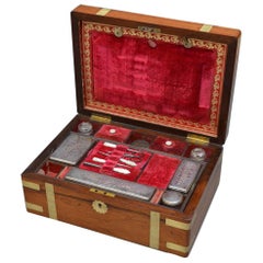 Antique Attractive Victorian Rosewood Jewellery Box