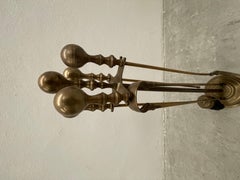 fireplace tools antici heavy brass brass