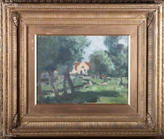 Vintage Attrib. J. P Quinn (1870-1951) - Signed Early 20th Century Oil, Country Dwelling