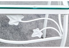 Attrib. John Salterini, Mid-Century Garden Side Table With Glass Top