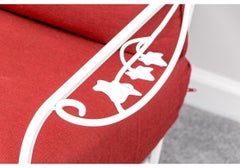 Attrib. John Salterini, Mid-Century Wrought Iron Pair Of Chairs As a Settee