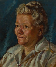 Attribué. Peder Mork Monsted (1859-1941) - Huile, portrait d'une dame danoise