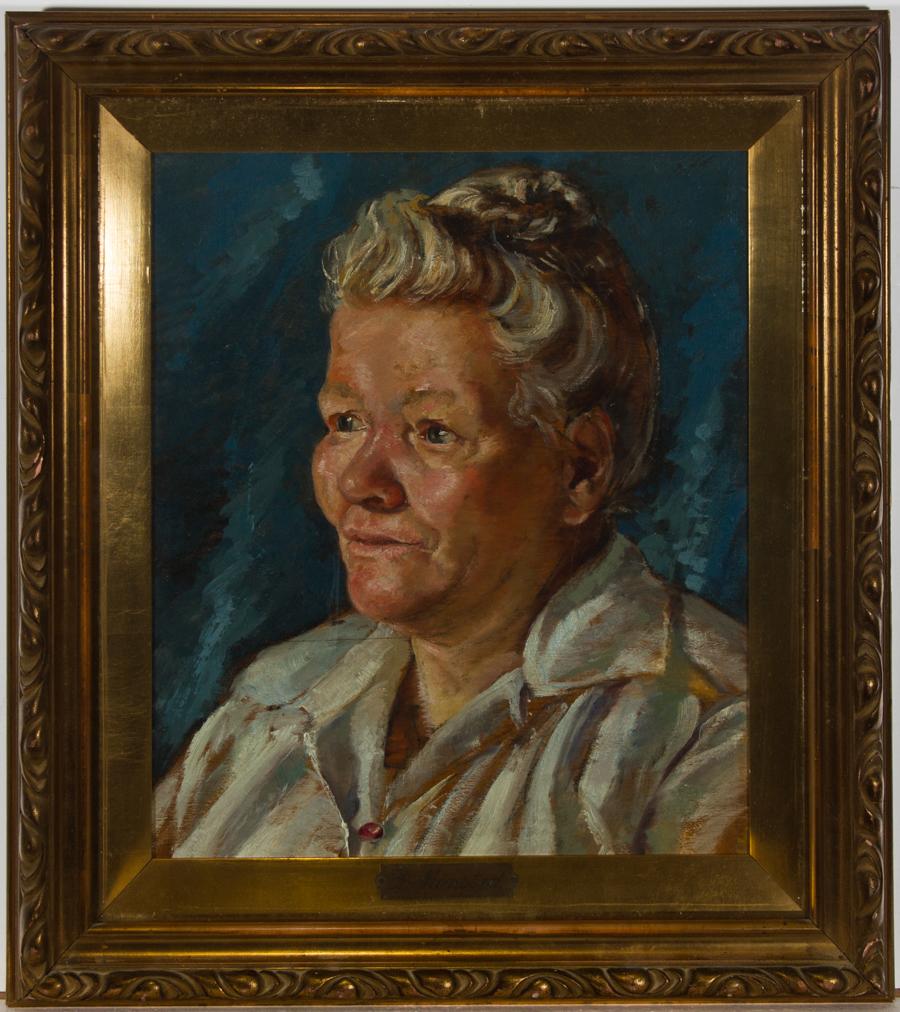 Attrib. Peder Mork Monsted Portrait Painting – Attribut. Peder Mork Monsted (1859-1941) – Öl, Porträt einer dänischen Dame