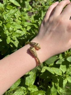 Atrib. Pulsera brazalete león de oro de 18 quilates Zolotas