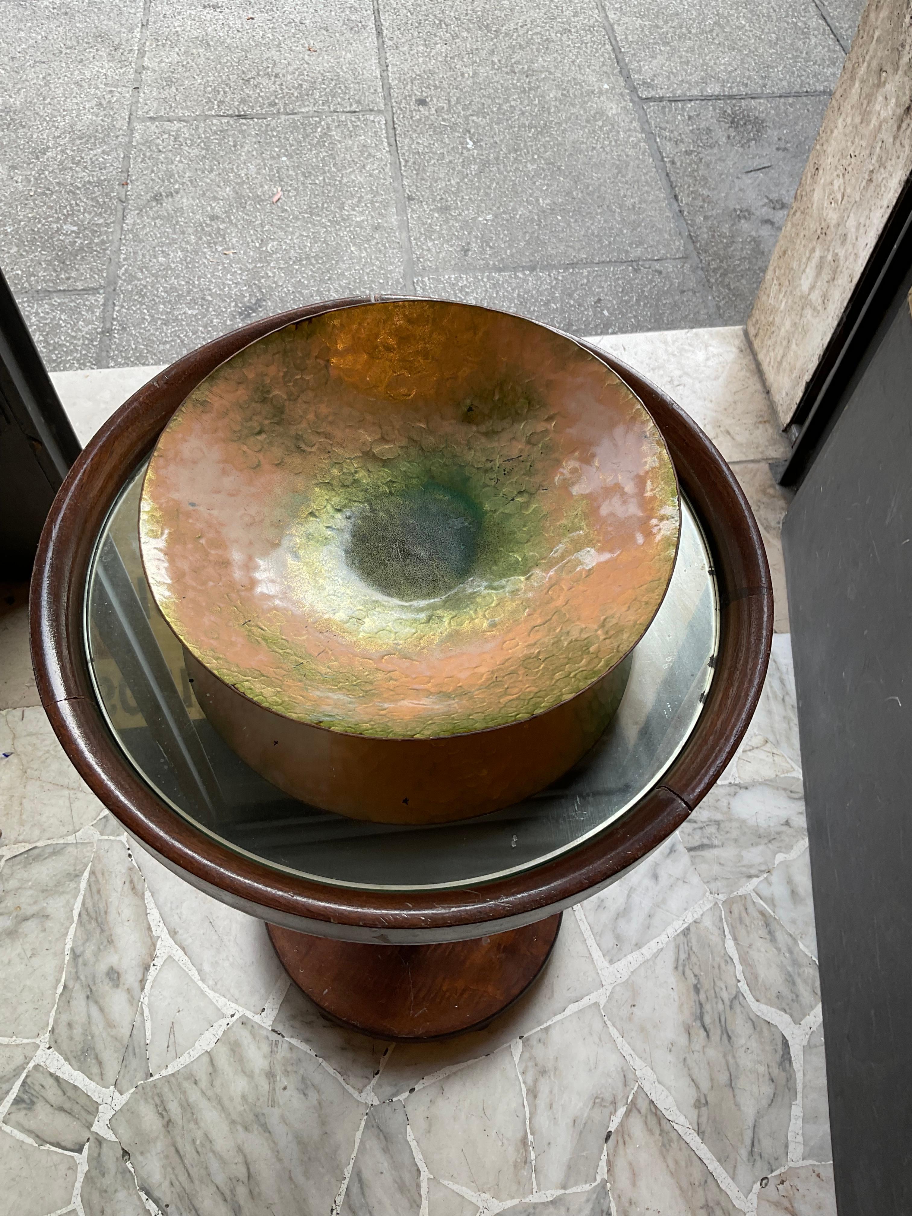 Attribuita DE POLI - Ciotola in rame smaltato - MADE IN ITALY 1950 im Angebot 6