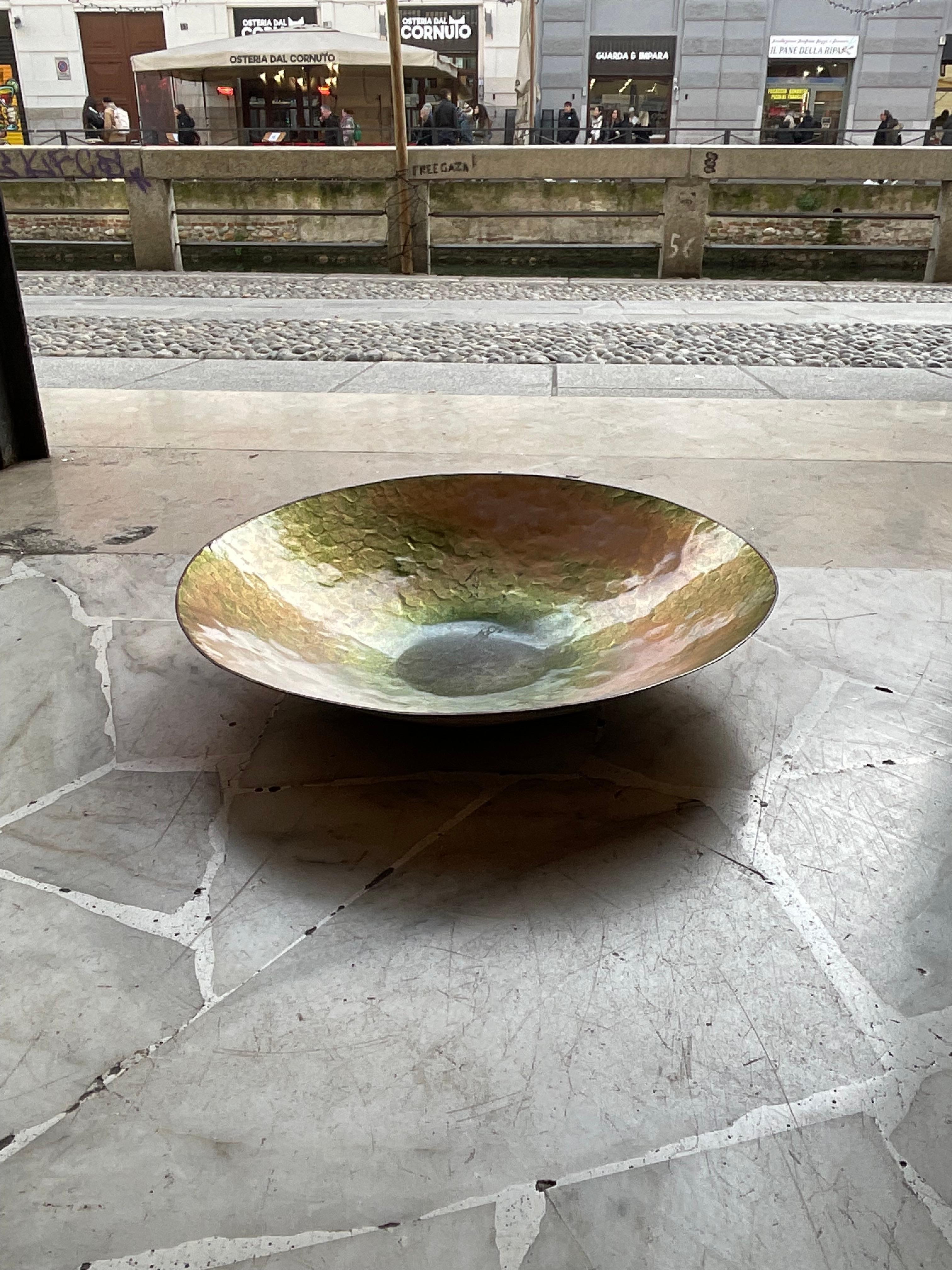 Attribuita DE POLI - Ciotola in rame smaltato - MADE IN ITALY 1950 (Italienisch) im Angebot