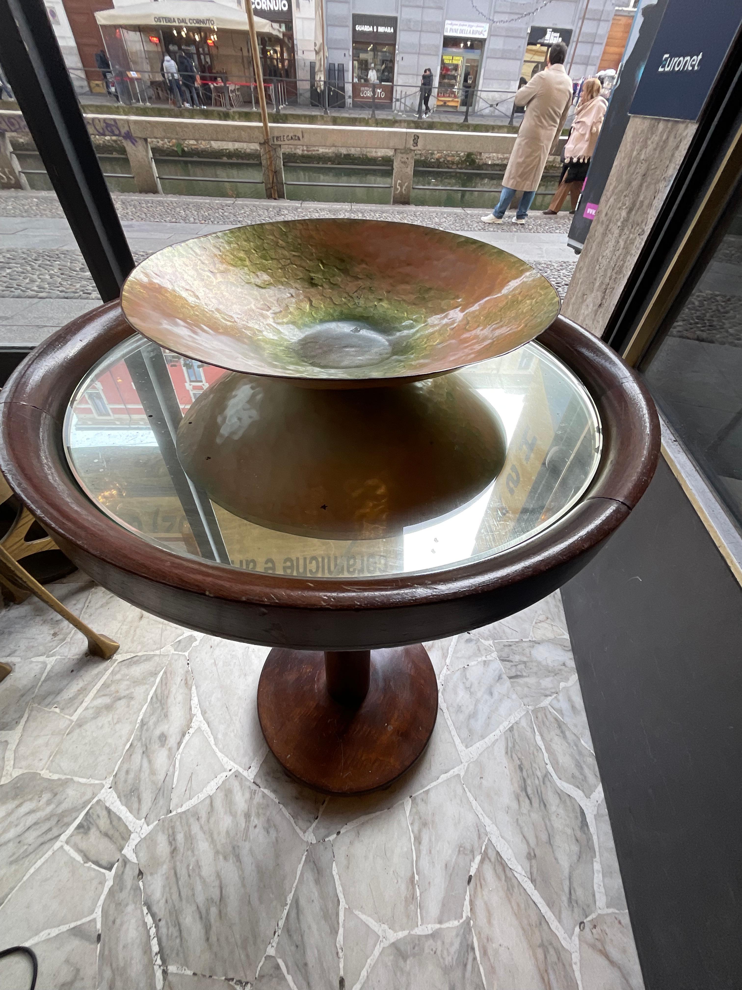 Attribuita DE POLI - Ciotola in rame smaltato - MADE IN ITALY 1950 (Emailliert) im Angebot