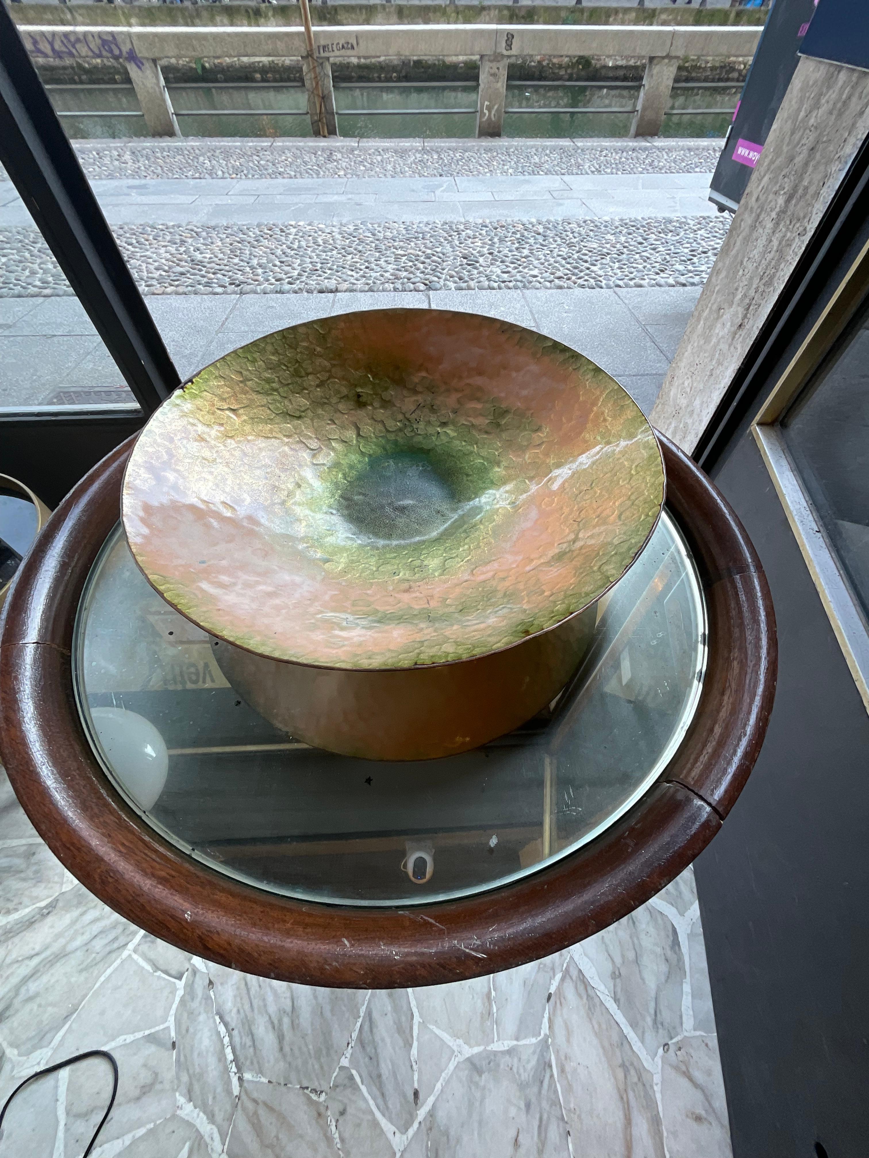 Attribuita DE POLI - Ciotola in rame smaltato - MADE IN ITALY 1950 im Angebot 1