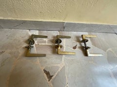 Attributed to GIO PONTI 3 Cast brass handles. Made in Italy 1940