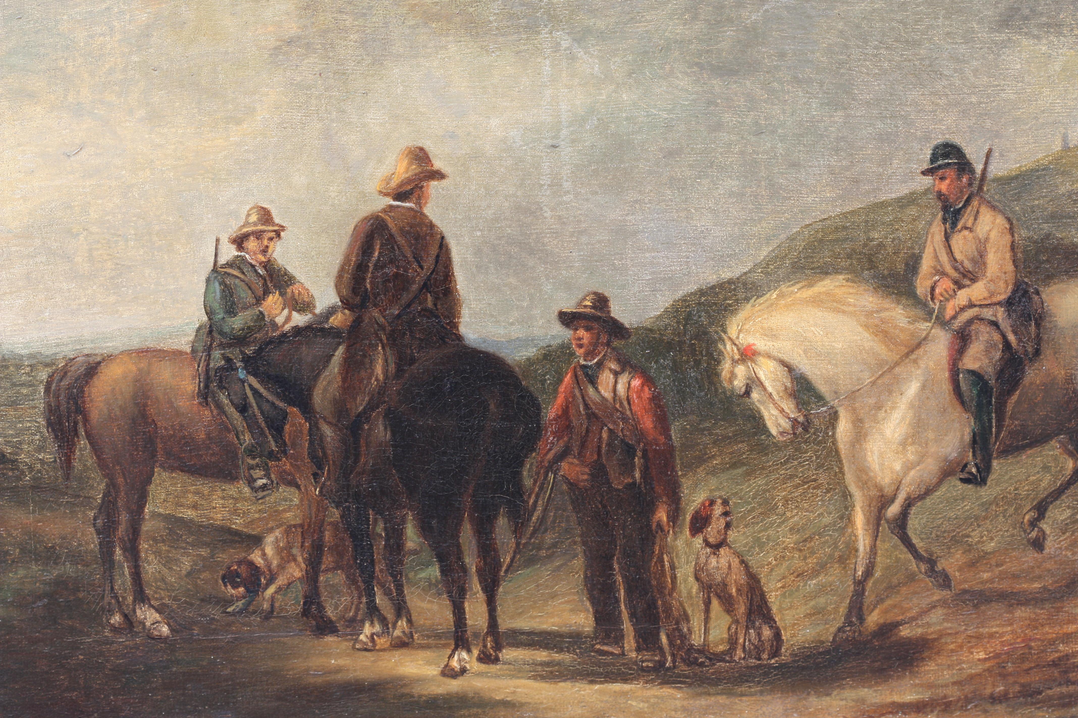Zuschreibung, Édouard Bernard Swebach, (Französisch, 1800-1870) Gemälde im Zustand „Gut“ im Angebot in West Palm Beach, FL