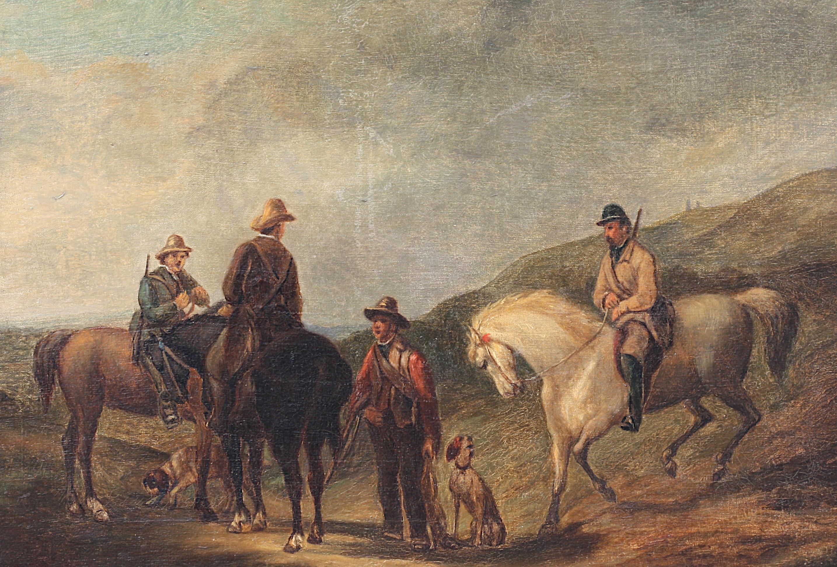 Zuschreibung, Édouard Bernard Swebach, (Französisch, 1800-1870) Gemälde (Leinwand) im Angebot