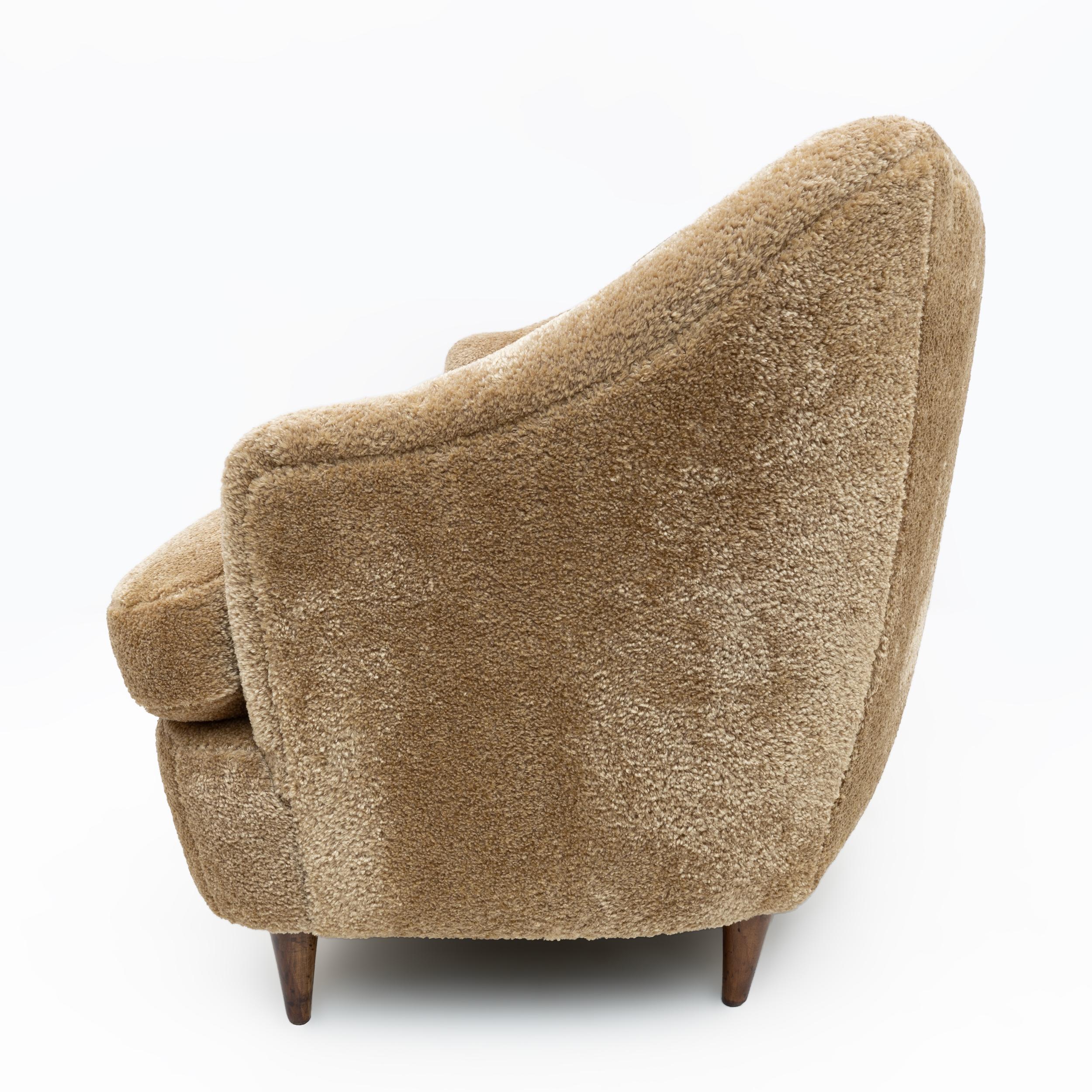 Attributed Gio Ponti Mid-century Modern Italian Sofa for Casa E Giardino, 1930s For Sale 2