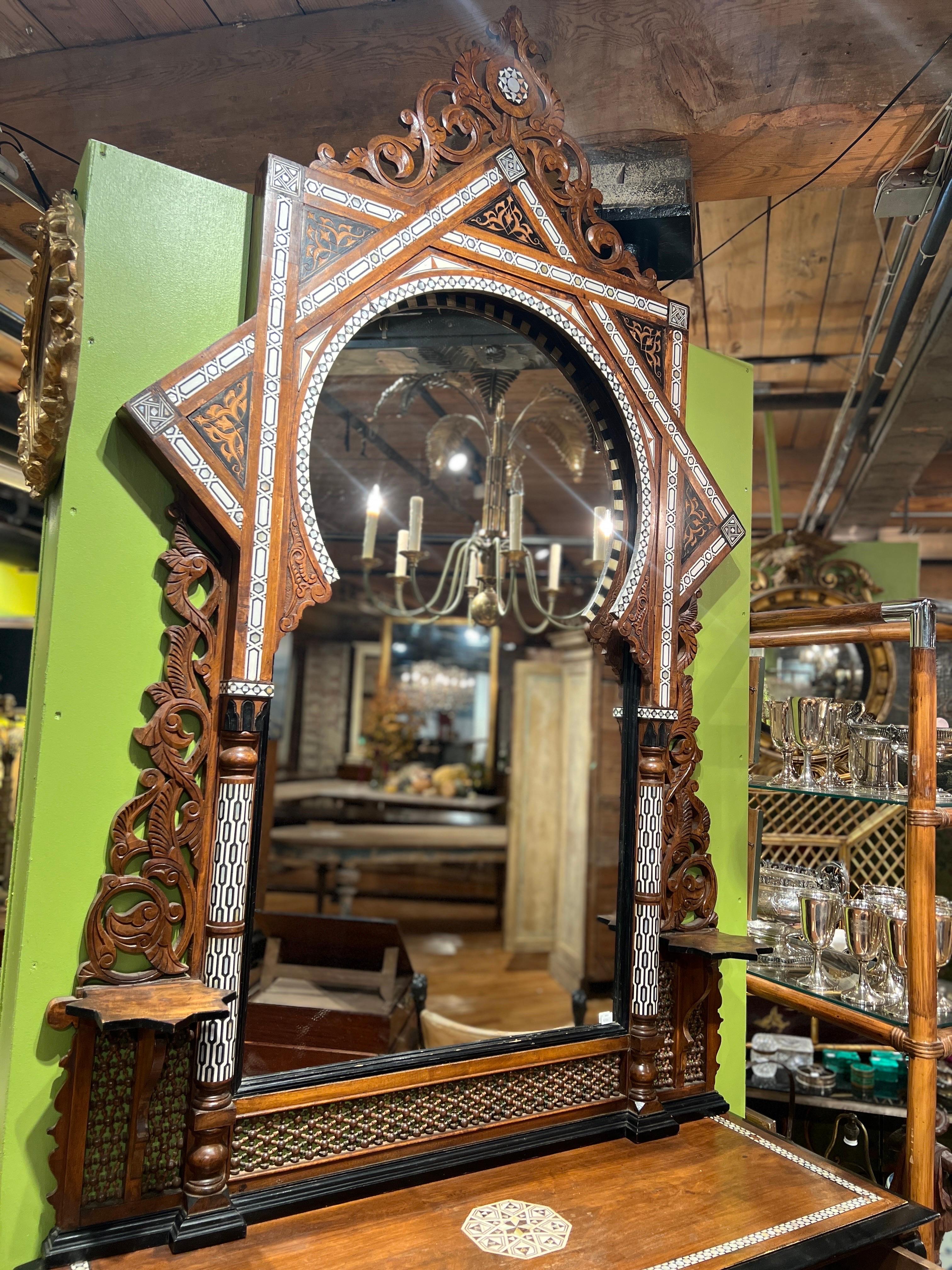Attributed Giuseppe Parvis Egyptian Neo-Moorish Salon Suite C. 1880 For Sale 5