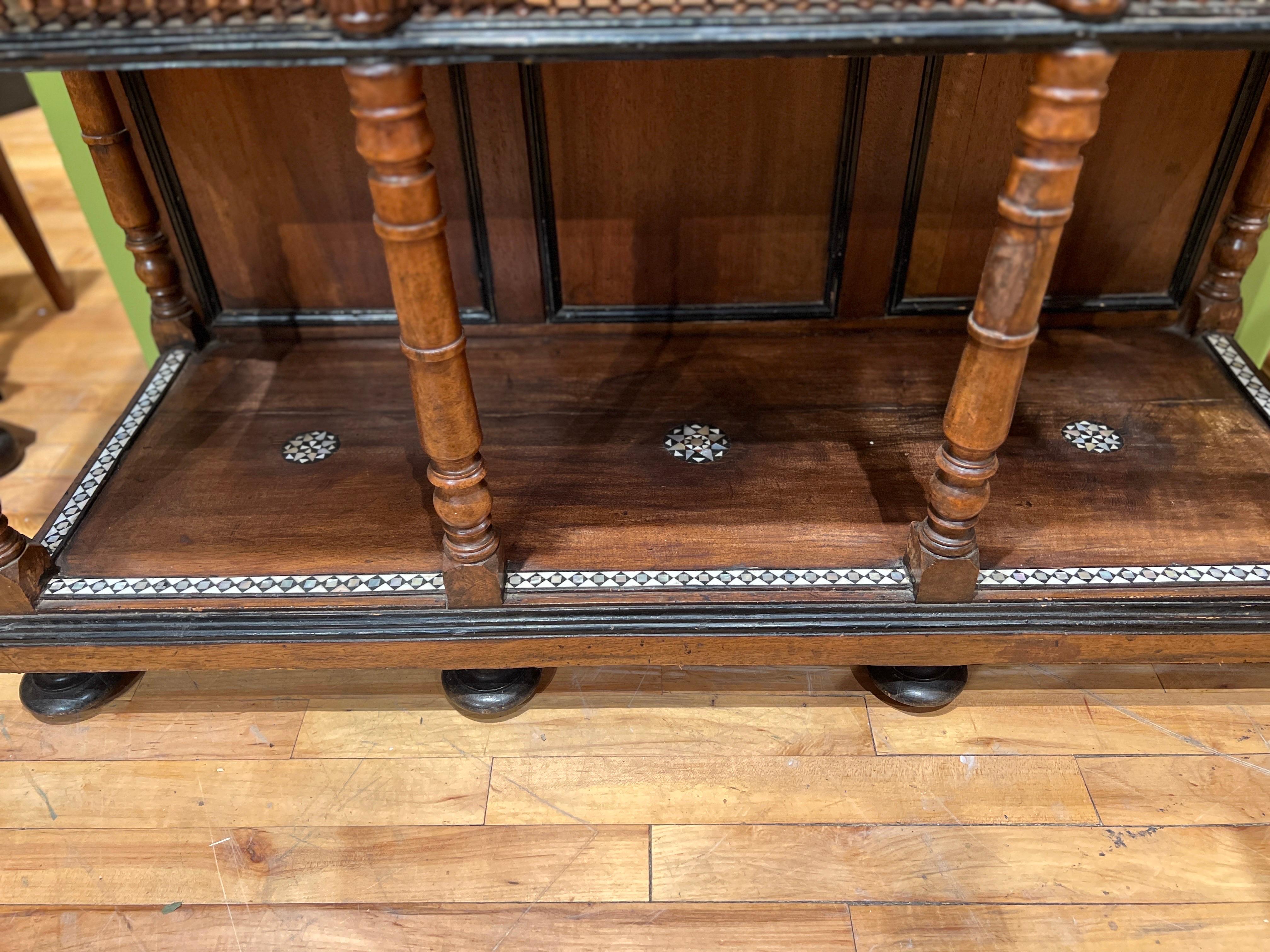 Attributed Giuseppe Parvis Egyptian Neo-Moorish Salon Suite C. 1880 For Sale 4