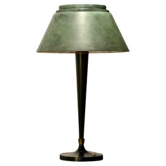 Attributed Jean Perzel metal table lamp
